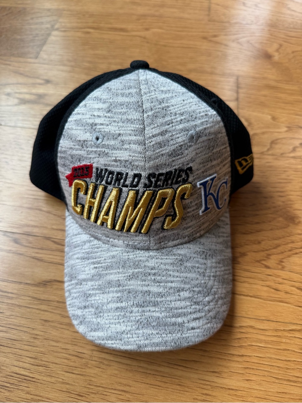 New Era Gray & Black KC Royals World Series Champs Cap
